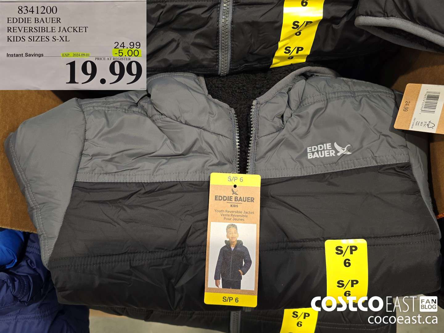 8341200 EDDIE BAUER REVERSIBLE JACKET KIDS SIZES S-XL ($5.00 INSTANT SAVINGS EXPIRES ON 2024-09-01) $19.99