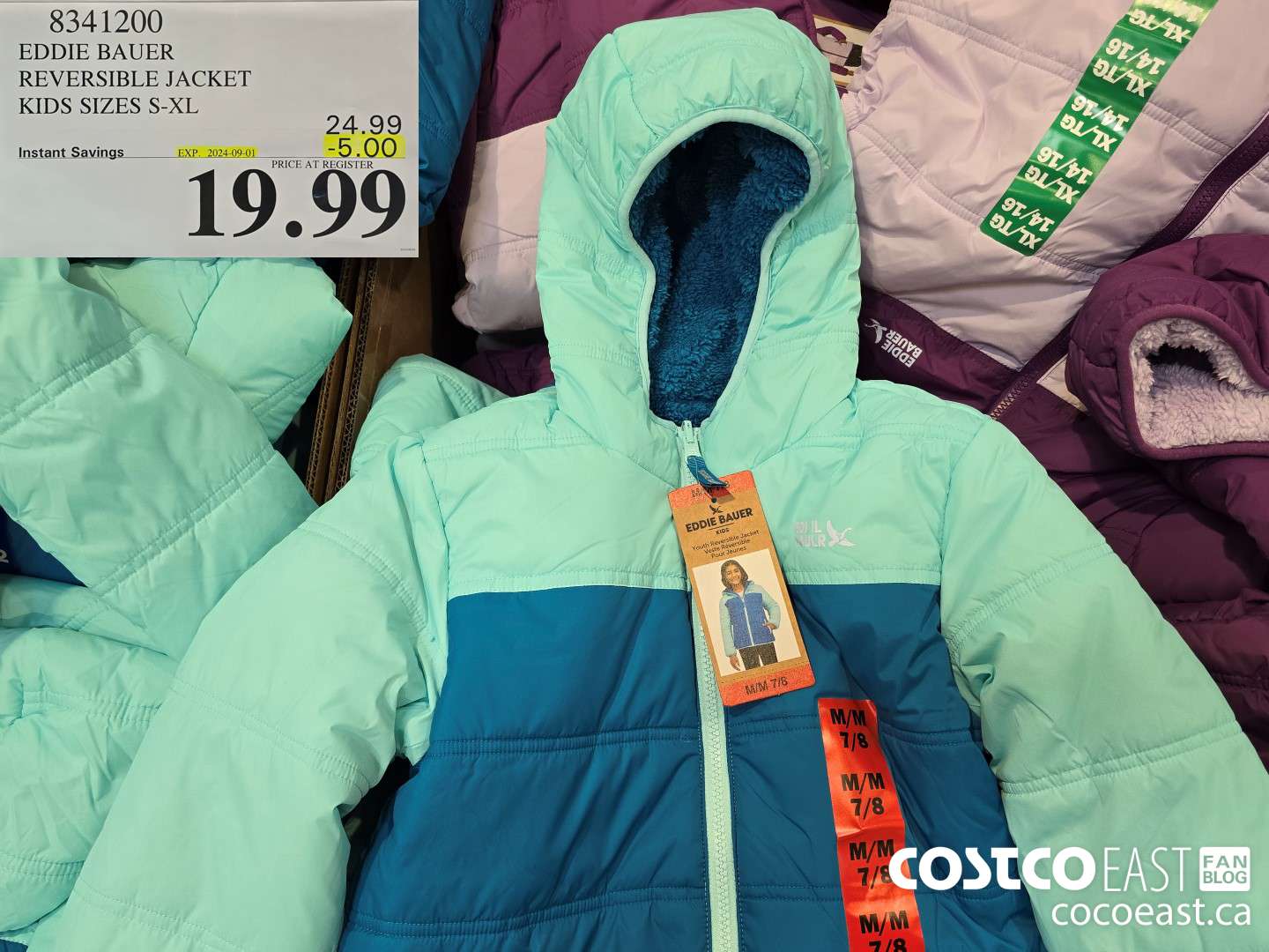 8341200 EDDIE BAUER REVERSIBLE JACKET KIDS SIZES S-XL ($5.00 INSTANT SAVINGS EXPIRES ON 2024-09-01) $19.99