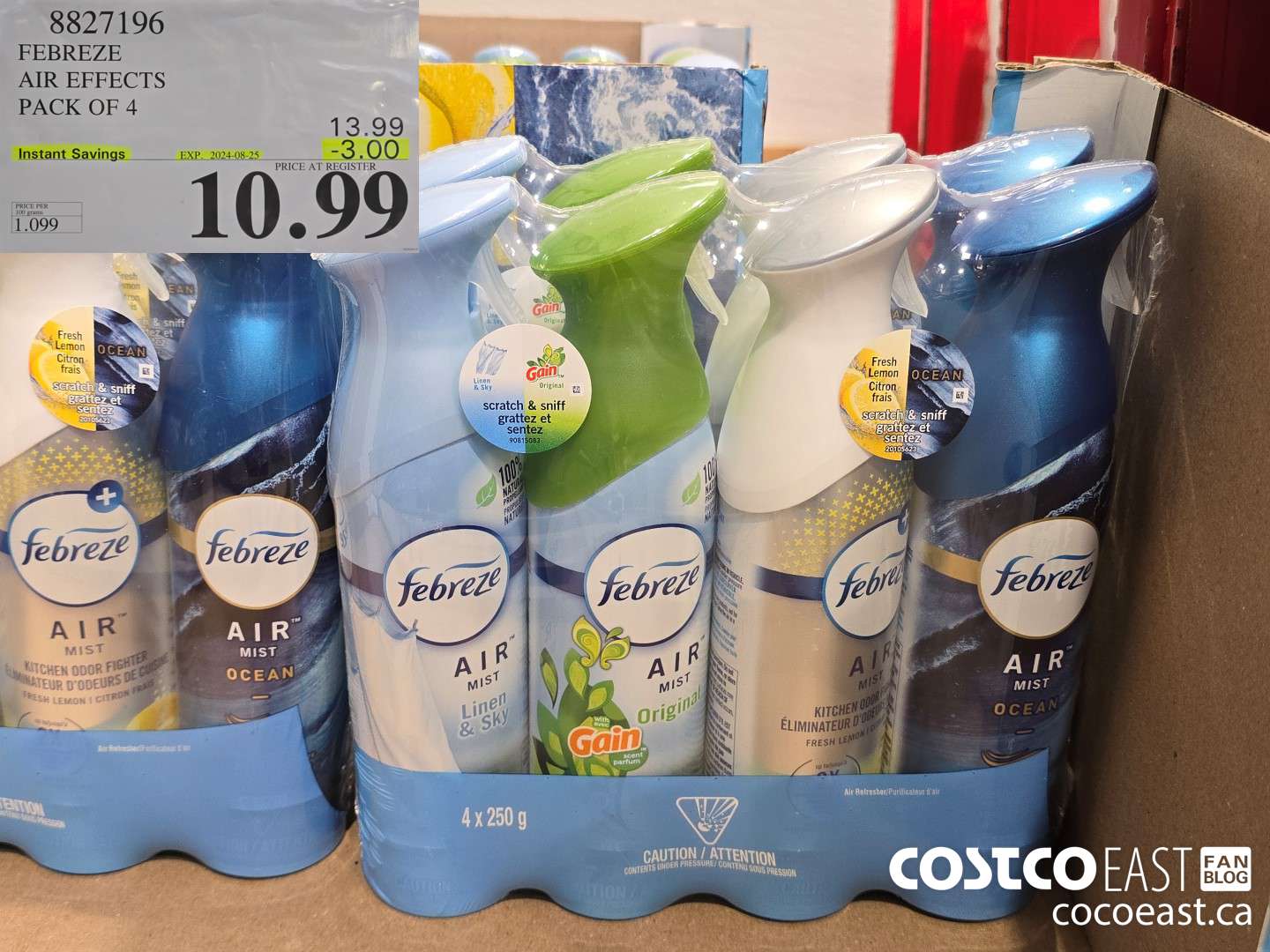 8827196 FEBREZE AIR EFFECTS PACK OF 4 ($3.00 INSTANT SAVINGS EXPIRES ON 2024-08-25) $10.99