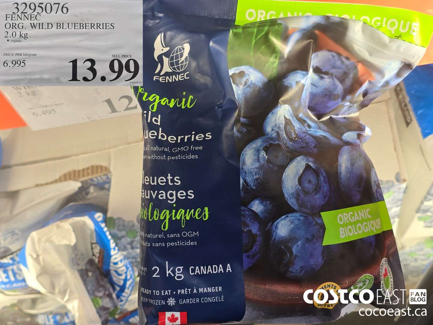 3295076 FENNEC ORG. WILD BLUEBERRIES 2.0 kg $13.99