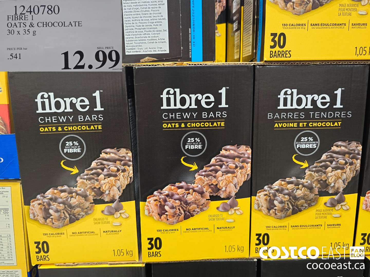 1240780 FIBRE 1 OATS & CHOCOLATE 30 X 35 G $12.99