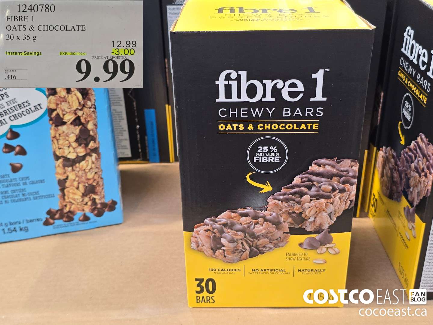 1240780 FIBRE 1 OATS & CHOCOLATE 30 X 35 G ($3.00 INSTANT SAVINGS EXPIRES ON 2024-09-01) $9.99