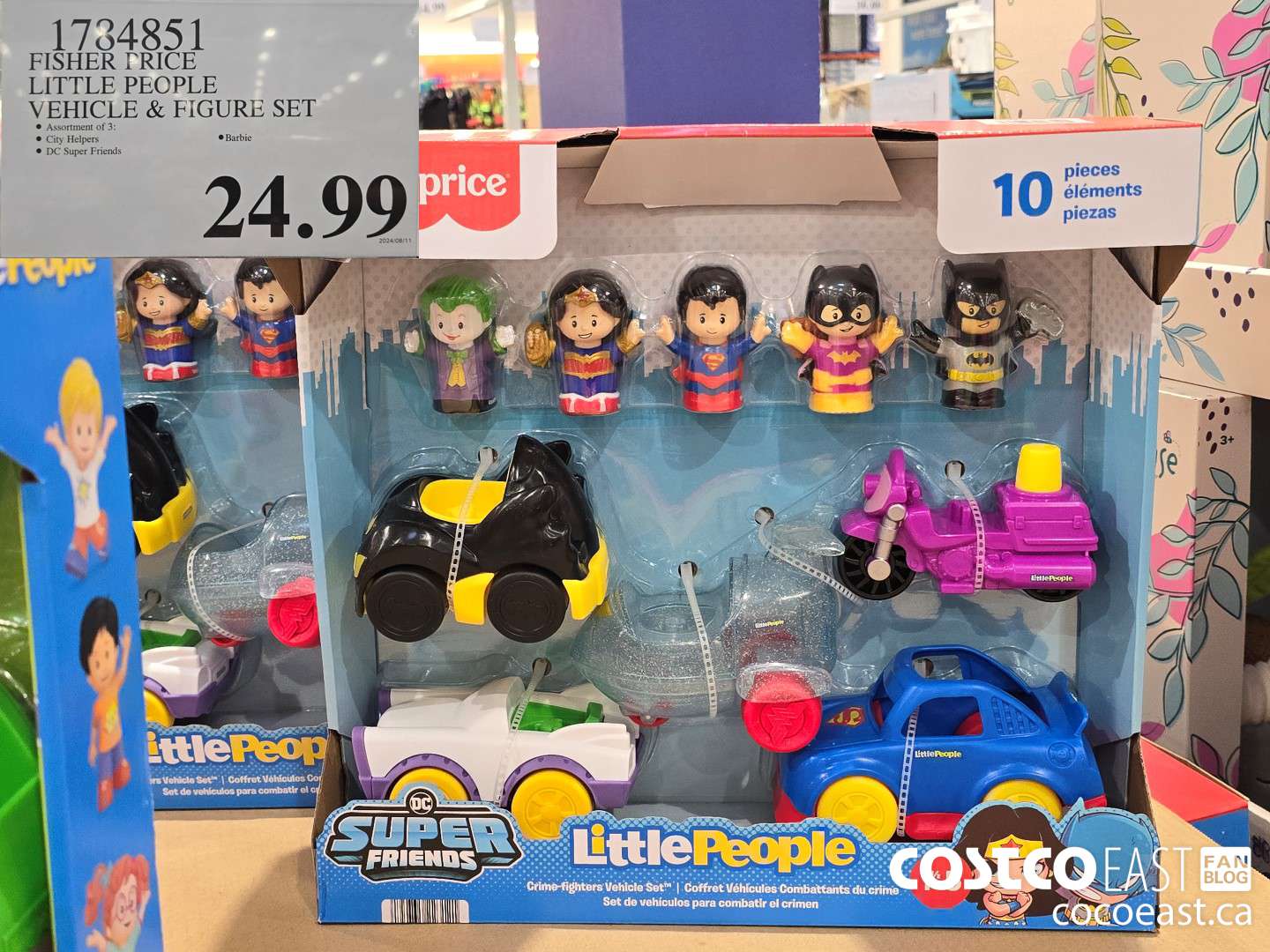 1784851 FISHER PRICE LITTLE PEOPEE VEHICLE & FIGURE SET $24.99