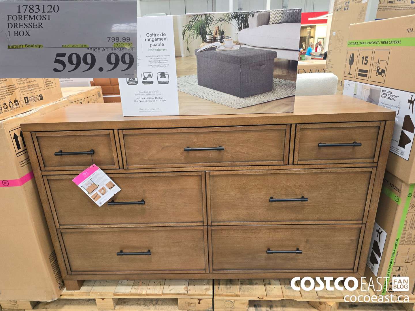 1783120 FOREMOST DRESSER 1 BOX ($200.00 INSTANT SAVINGS EXPIRES ON 2024-08-04) $599.99