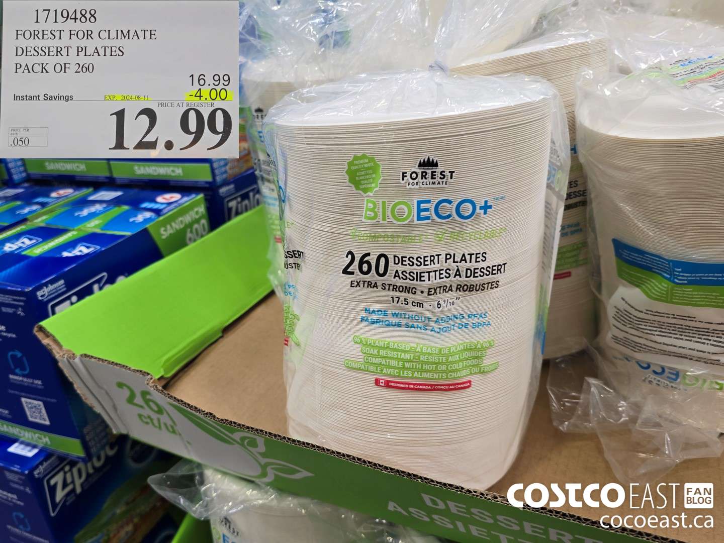 1719488 FOREST FOR CLIMATE DESSERT PLATES PACK OF 260 ($4.00 INSTANT SAVINGS EXPIRES ON 2024-08-11) $12.99