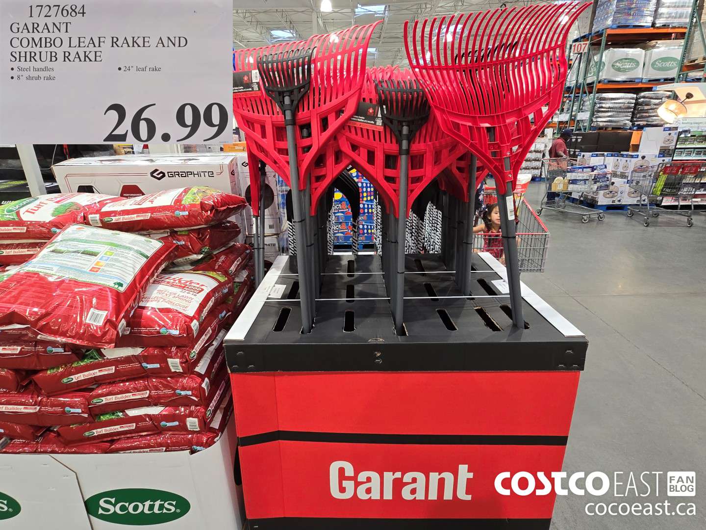 1727684 GARANT COMBO LEAF RAKE AND SHRUB RAKE $26.99