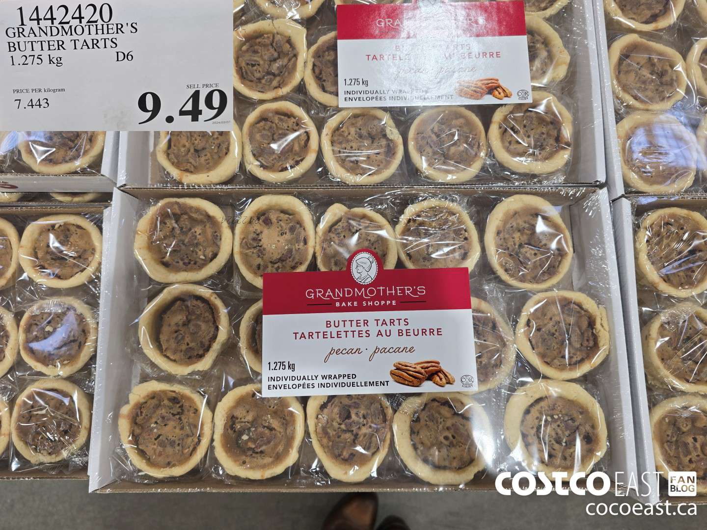 1442420 GRANDMOTHER'S BUTTER TARTS 1.275 kg $9.49