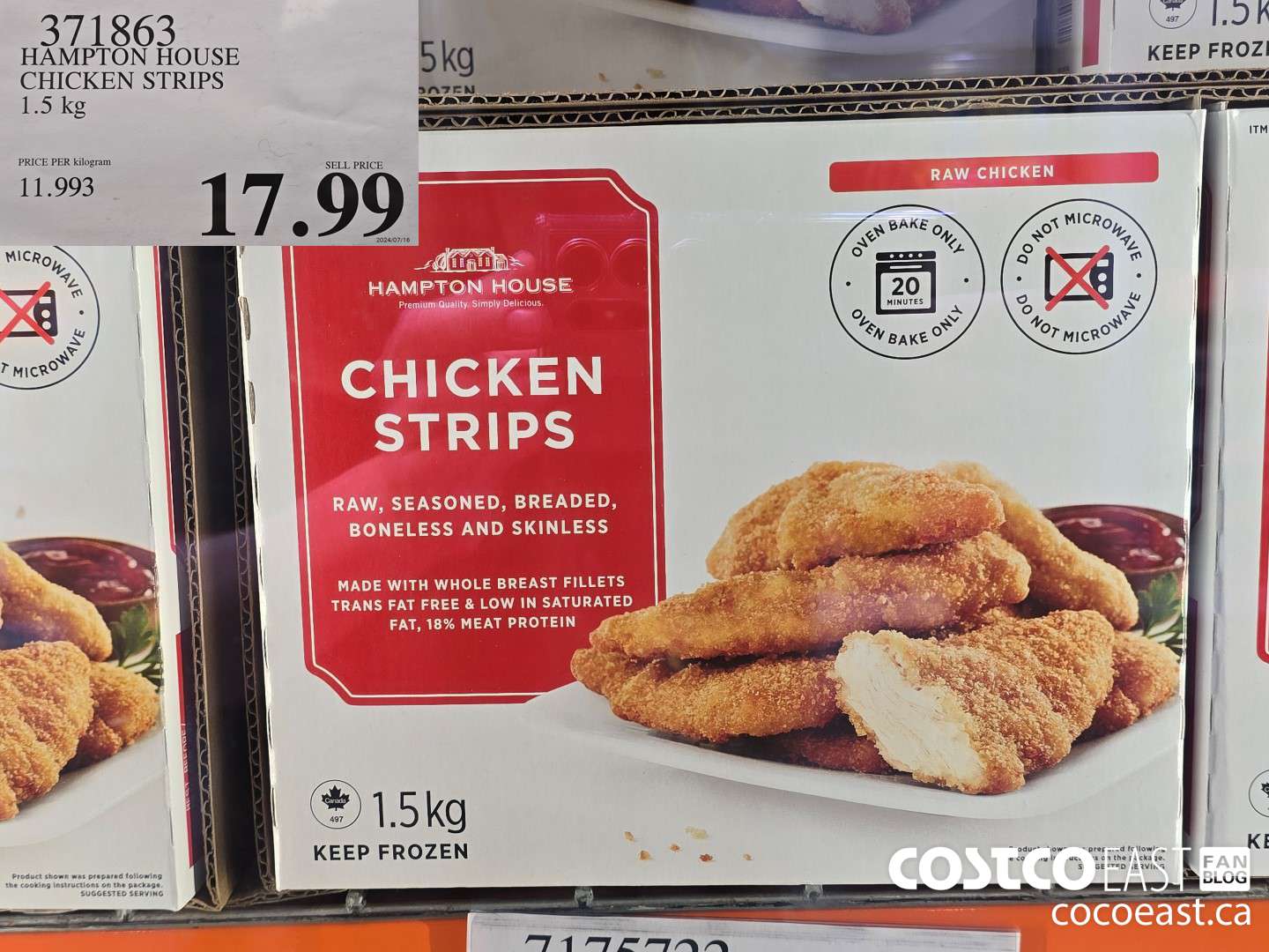 371863 HAMPTON HOUSE CHICKEN STRIPS 1.5 KG $17.99