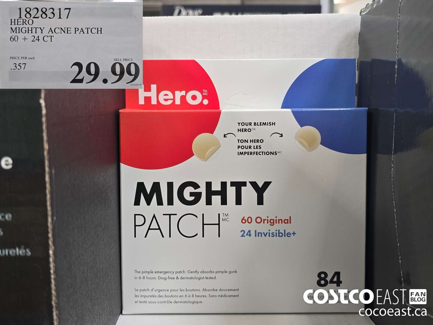 1828317 HERO MIGHTY ACNE PATCH 60 + 24 CT $29.99