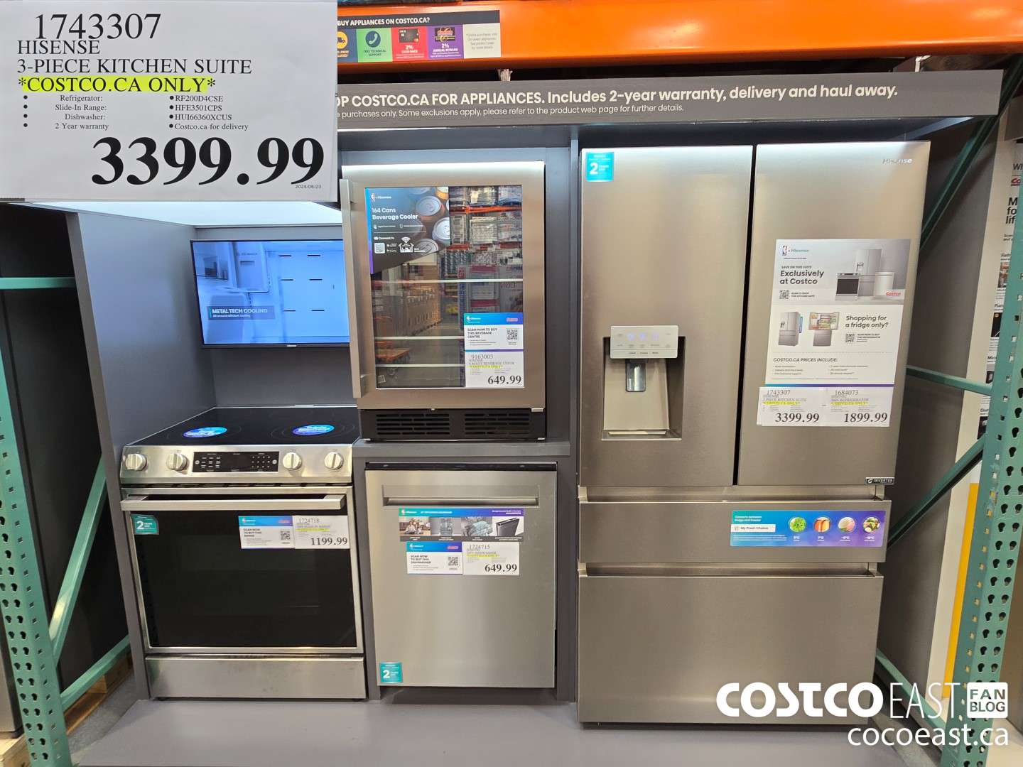 1743307 HISENSE 3-PIECE KITCHEN SUITE *COSTCO.CA ONLY* $3399.99