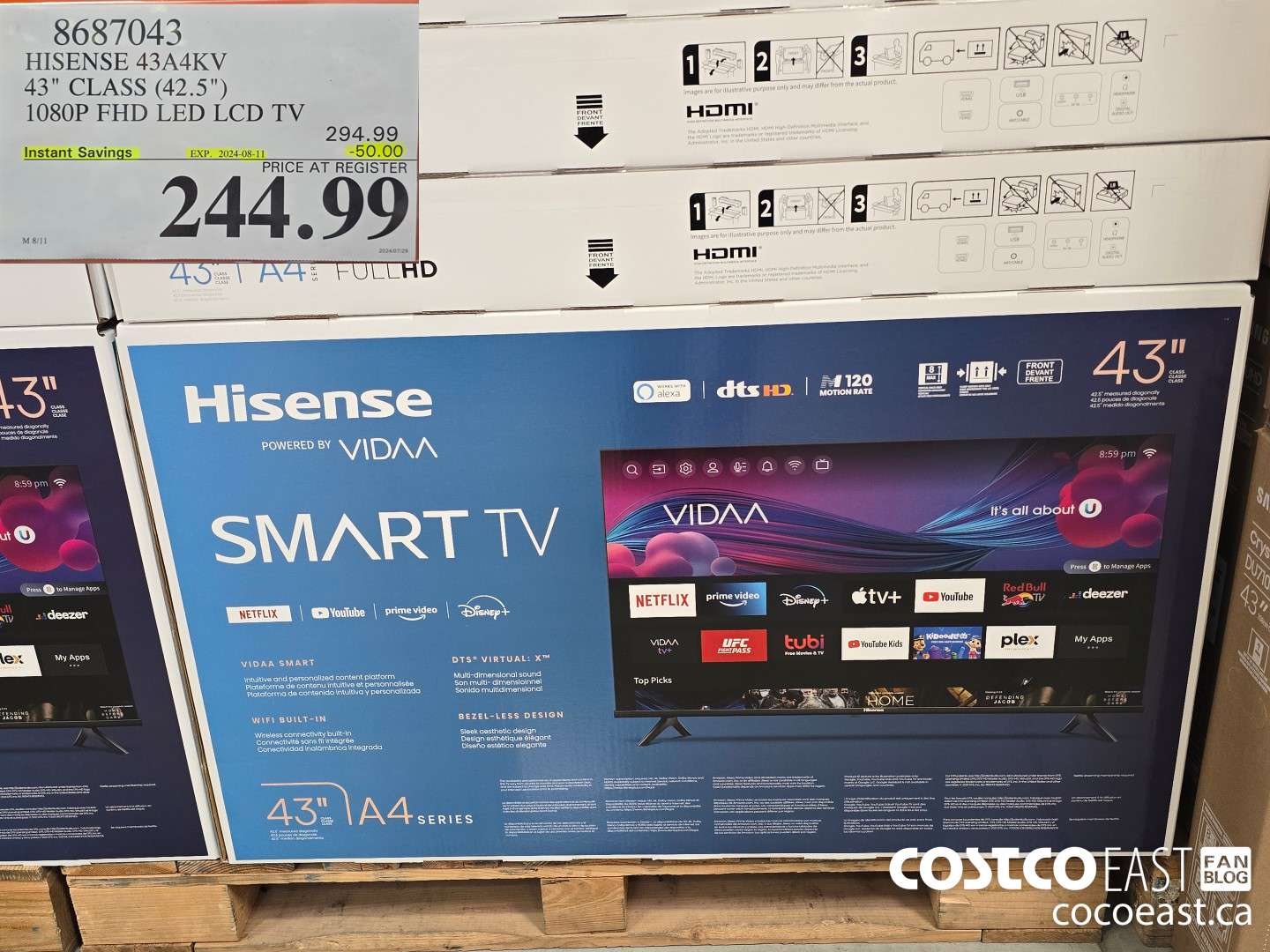 8687043 HISENSE 43A4KV 43