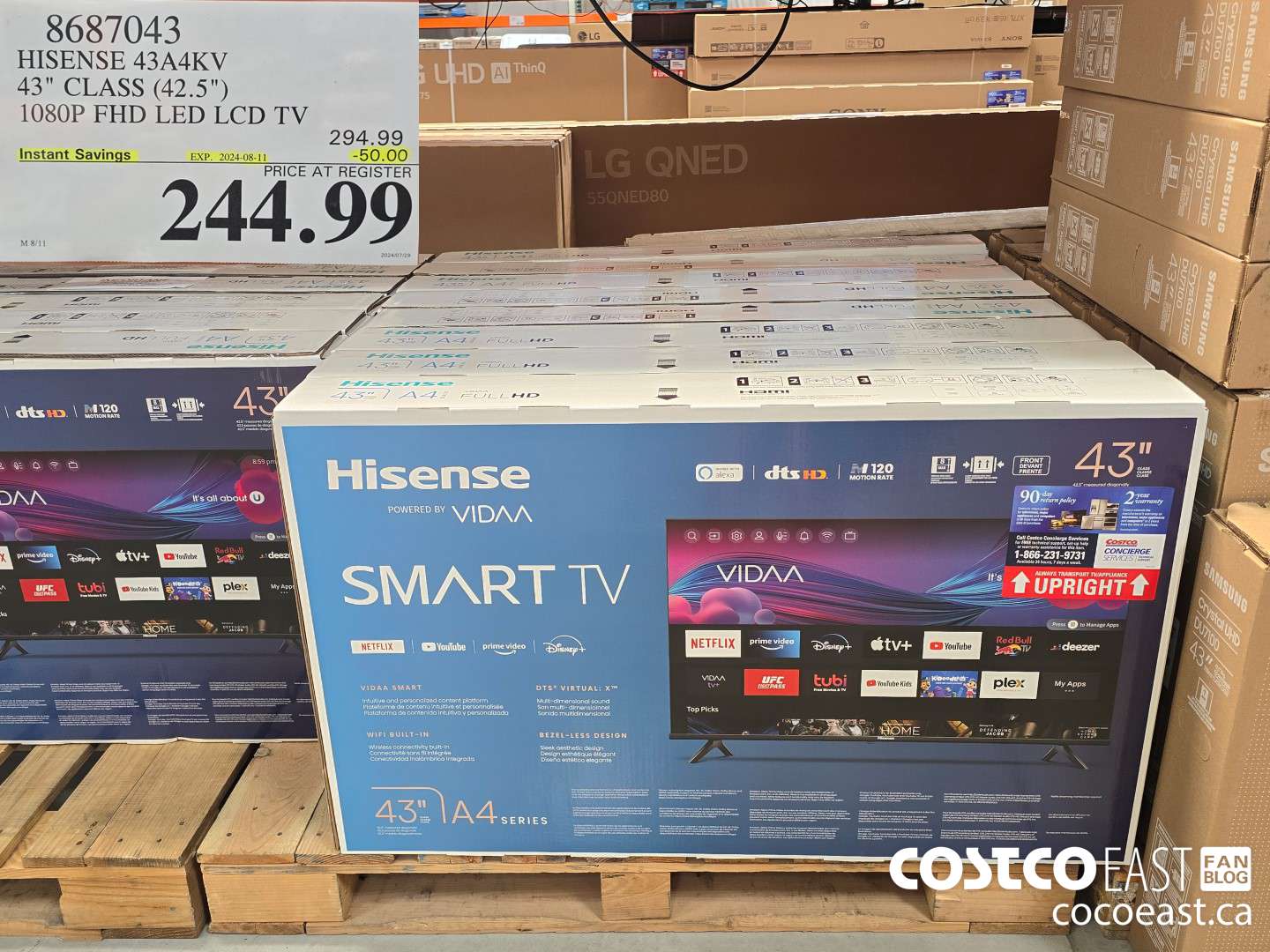 8687043 HISENSE 43A4KV 43