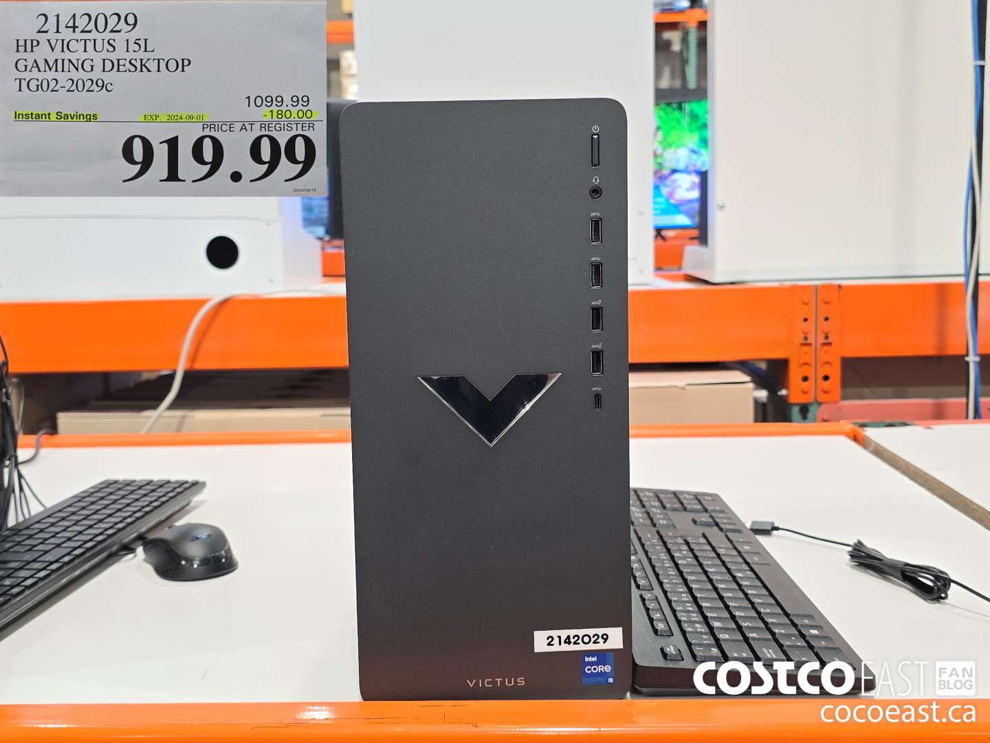 2142029 HP VICTUS 15L GAMING DESKTOP TG02-2029c ($180.00 INSTANT SAVINGS EXPIRES ON 2024-09-01) $919.99