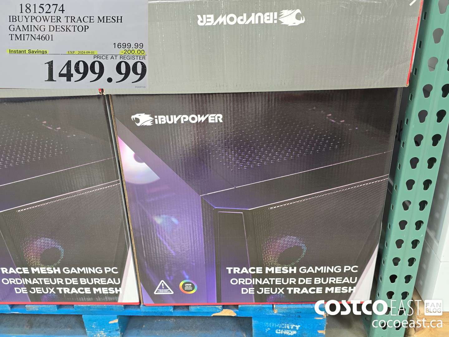 1815274 IBUYPOWER TRACE MESH GAMING DESKTOP TMI7N4601 ($200.00 INSTANT SAVINGS EXPIRES ON 2024-09-01) $1499.99