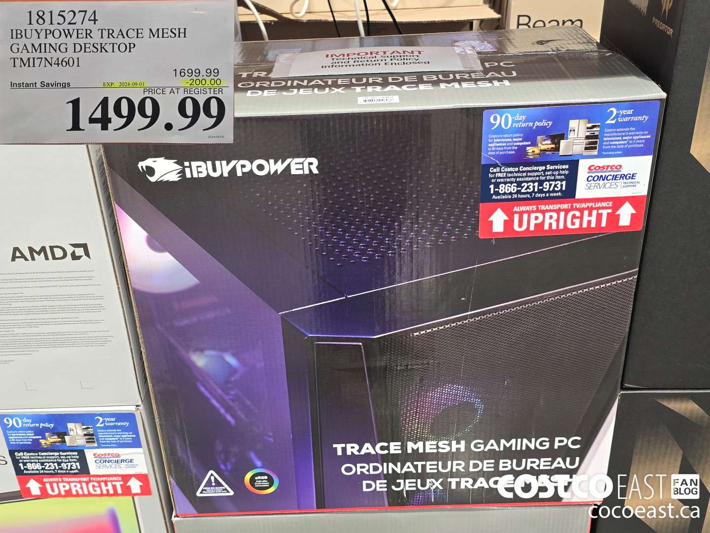 1815274 IBUYPOWER TRACE MESH GAMING DESKTOP TMI7N4601 ($200.00 INSTANT SAVINGS EXPIRES ON 2024-09-01) $1499.99