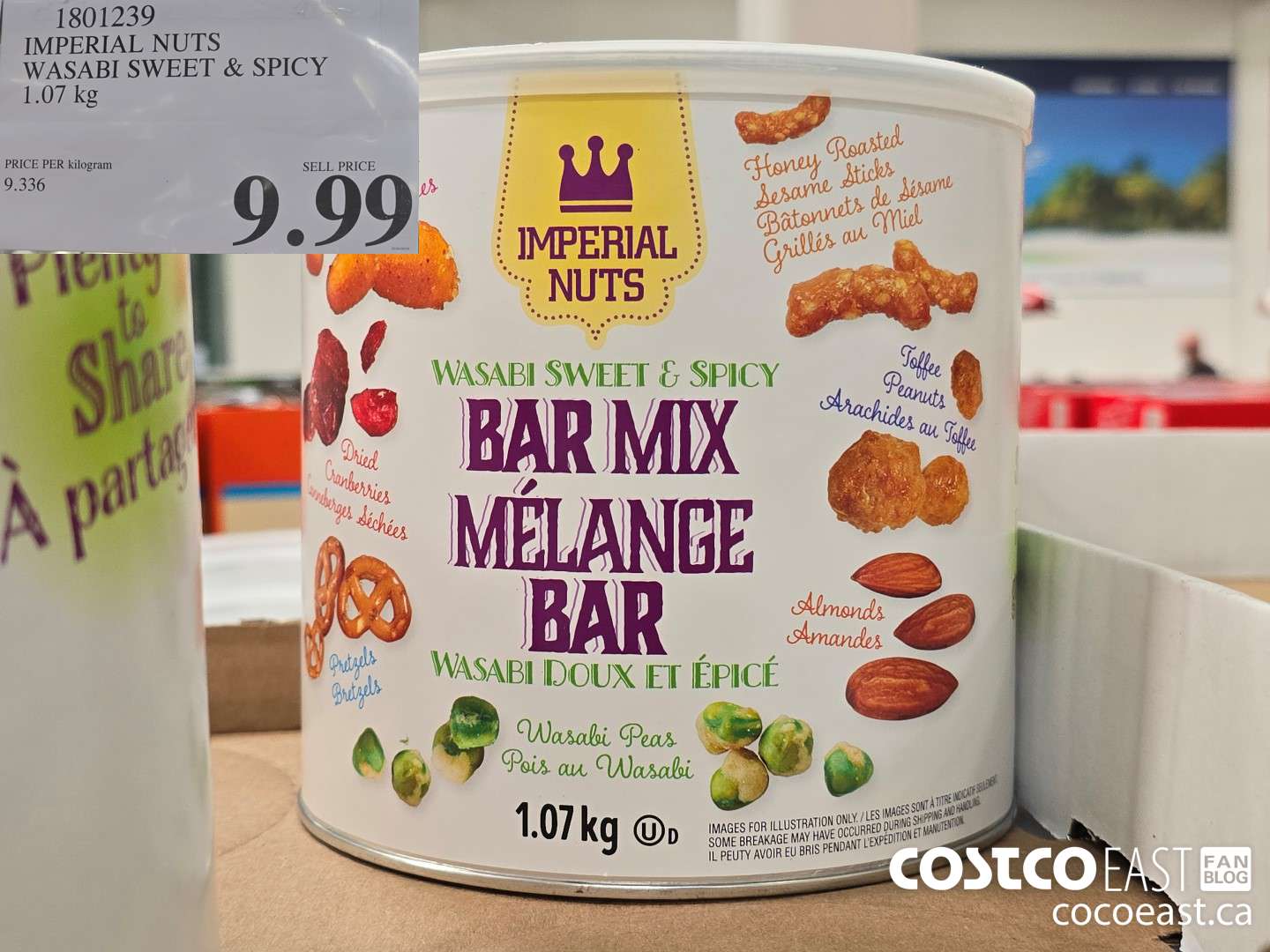 1801239 IMPERIAL NUTS WASABI SWEET & SPICY 1.07 kg $9.99
