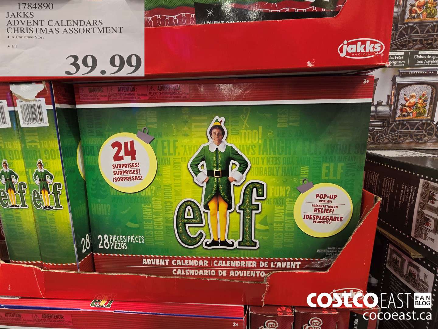 1784890 JAKKS ADVENT CALENDARS CHRISTMAS ASSORTMENT $39.99