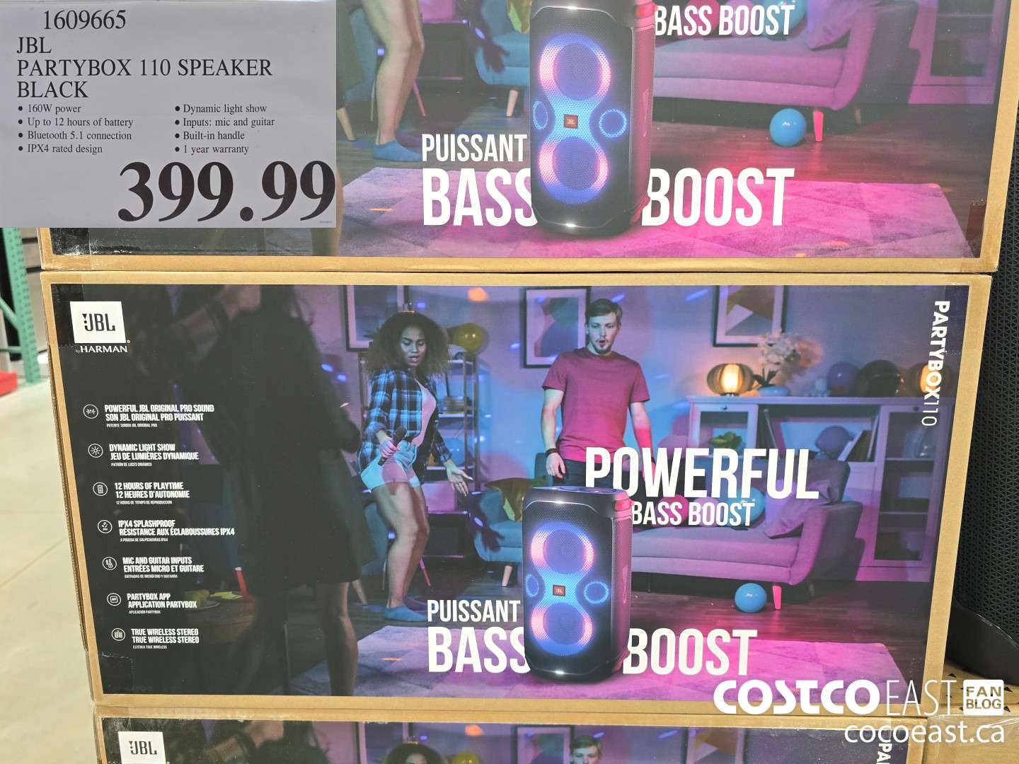 1609665 JBL PARTYBOX I10 SPEAKER BLACK $399.99