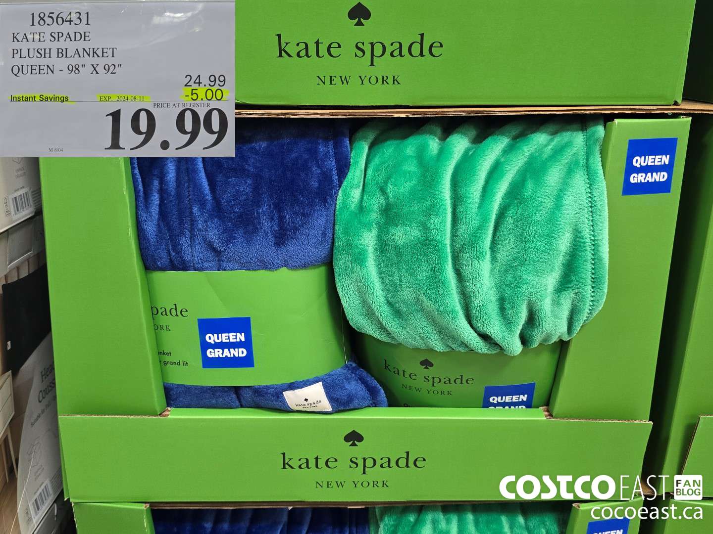 1856431 KATE SPADE PLUSH BLANKET QUEEN - 98