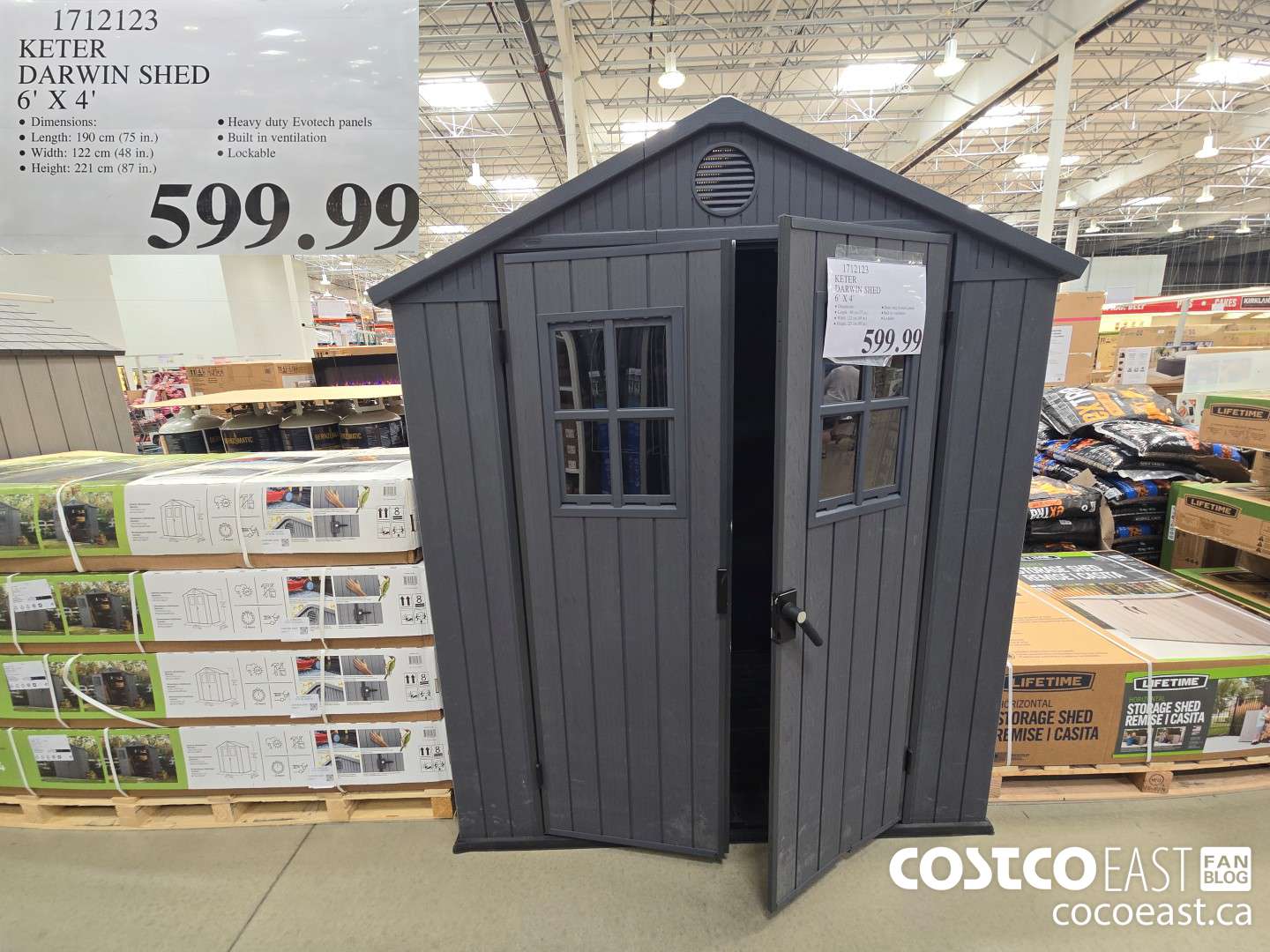 1712123 KETER DARWIN SHED 6' X 4’ $599.99