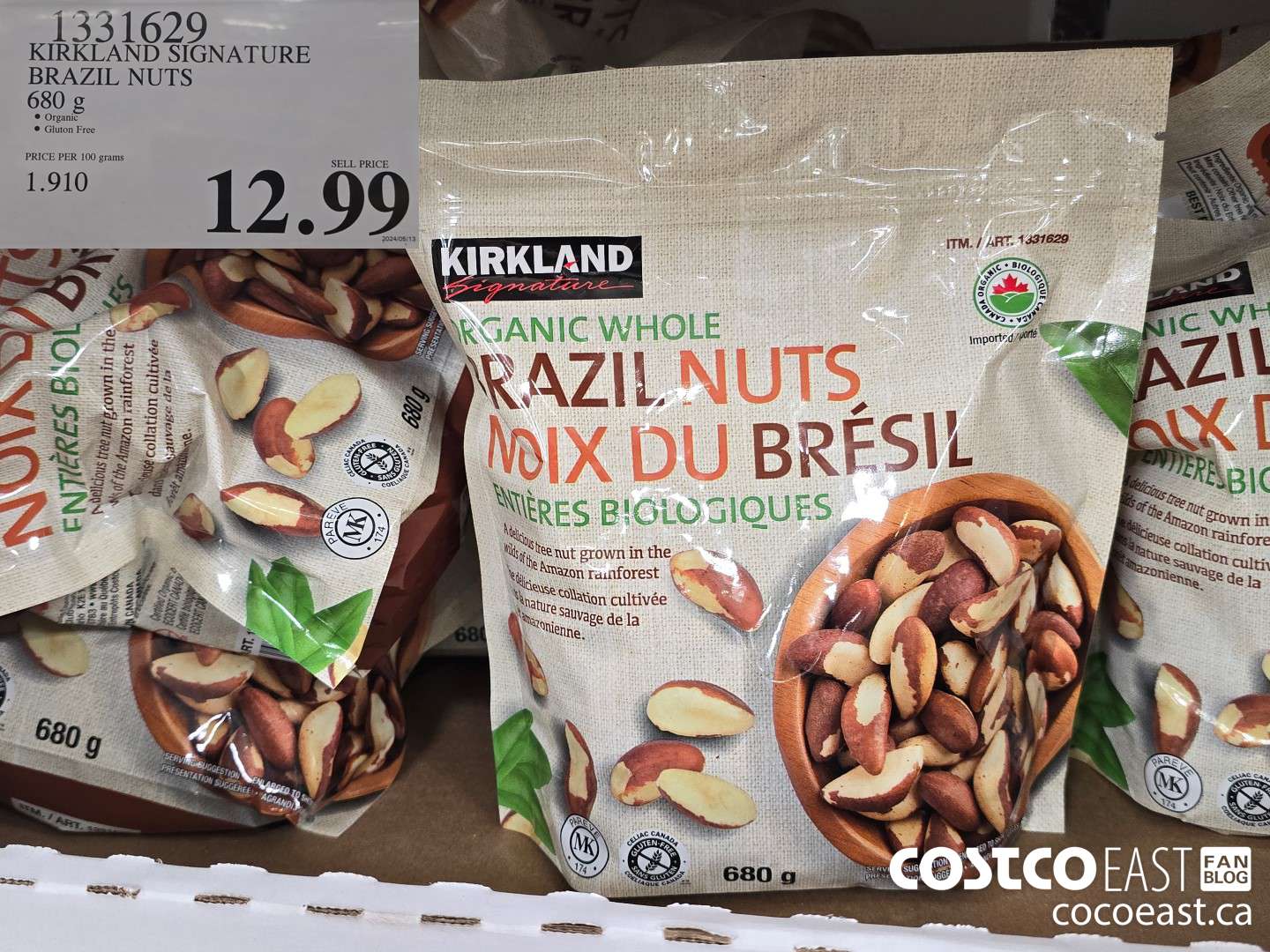 1331629 KIRKLAND SIGNATURE BRAZIL NUTS 680 g $12.99
