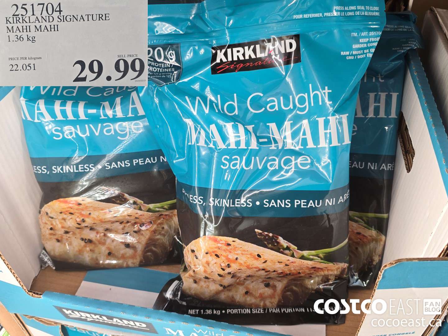 251704 KIRKLAND SIGNATURE MAHI MAHI 1.36 kg $29.99