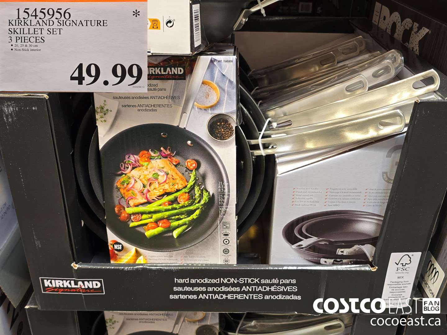1545956 KIRKLAND SIGNATURE SKILLETS 3 PIECES $49.99