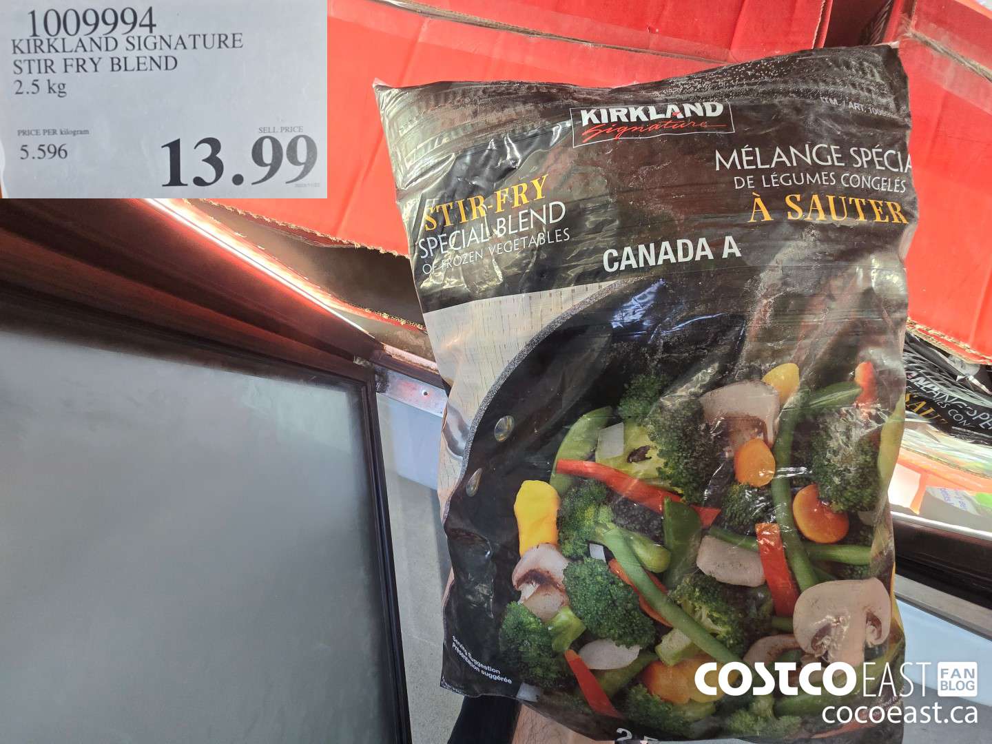 1009994 KIRKLAND SIGNATURE STIR FRY BLEND 2.5 kg $13.99