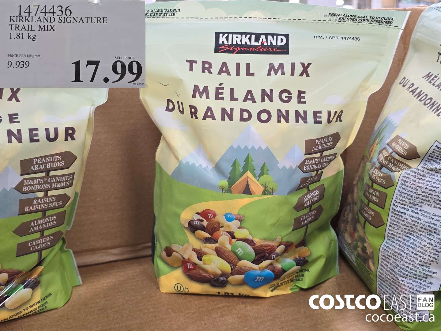 1474436 KIRKLAND SIGNATURE TRAIL MIX 1.81 kg $17.99