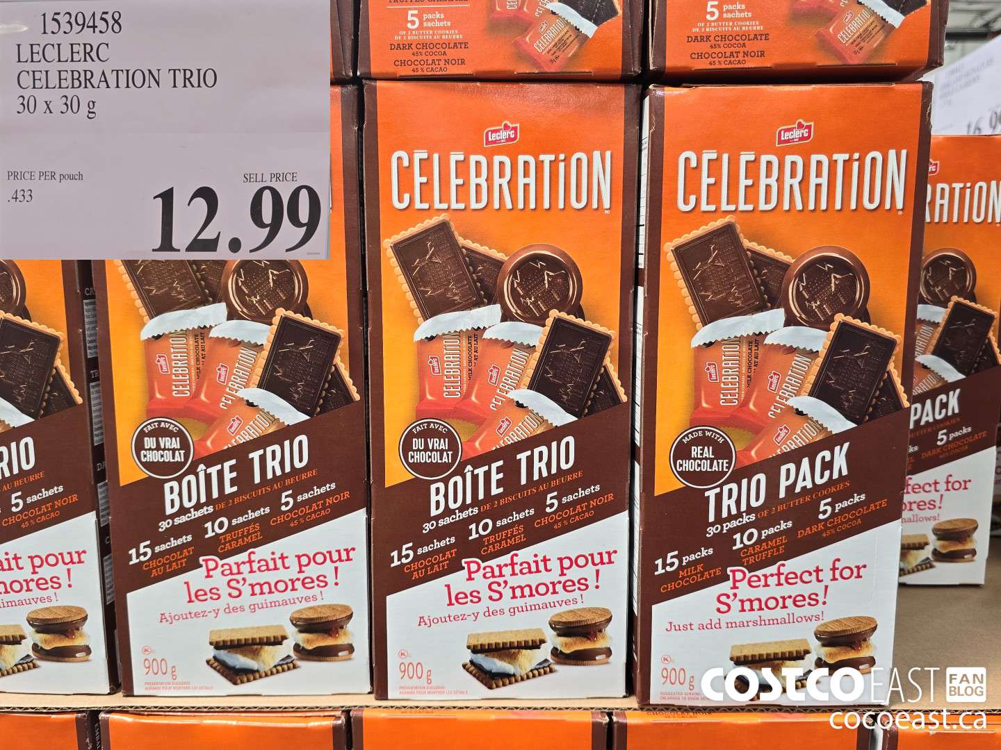 1539458 LECLERC CELEBRATION TRIO 30 x 30g $12.99