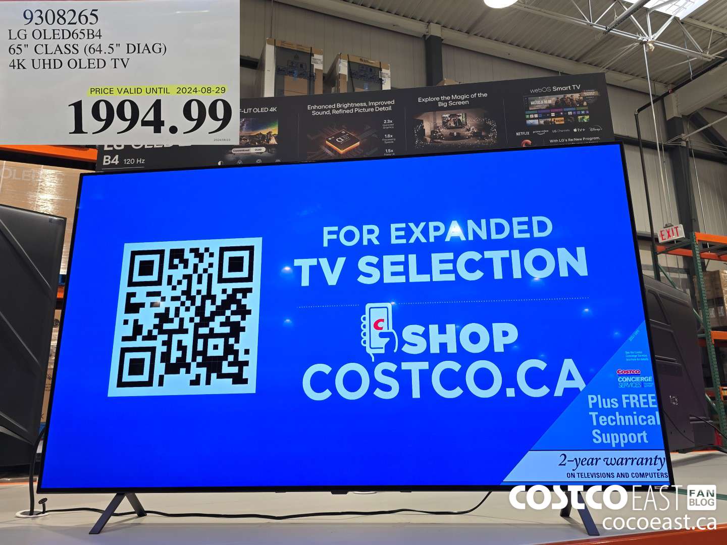 9308265 LG OLED65B4 65