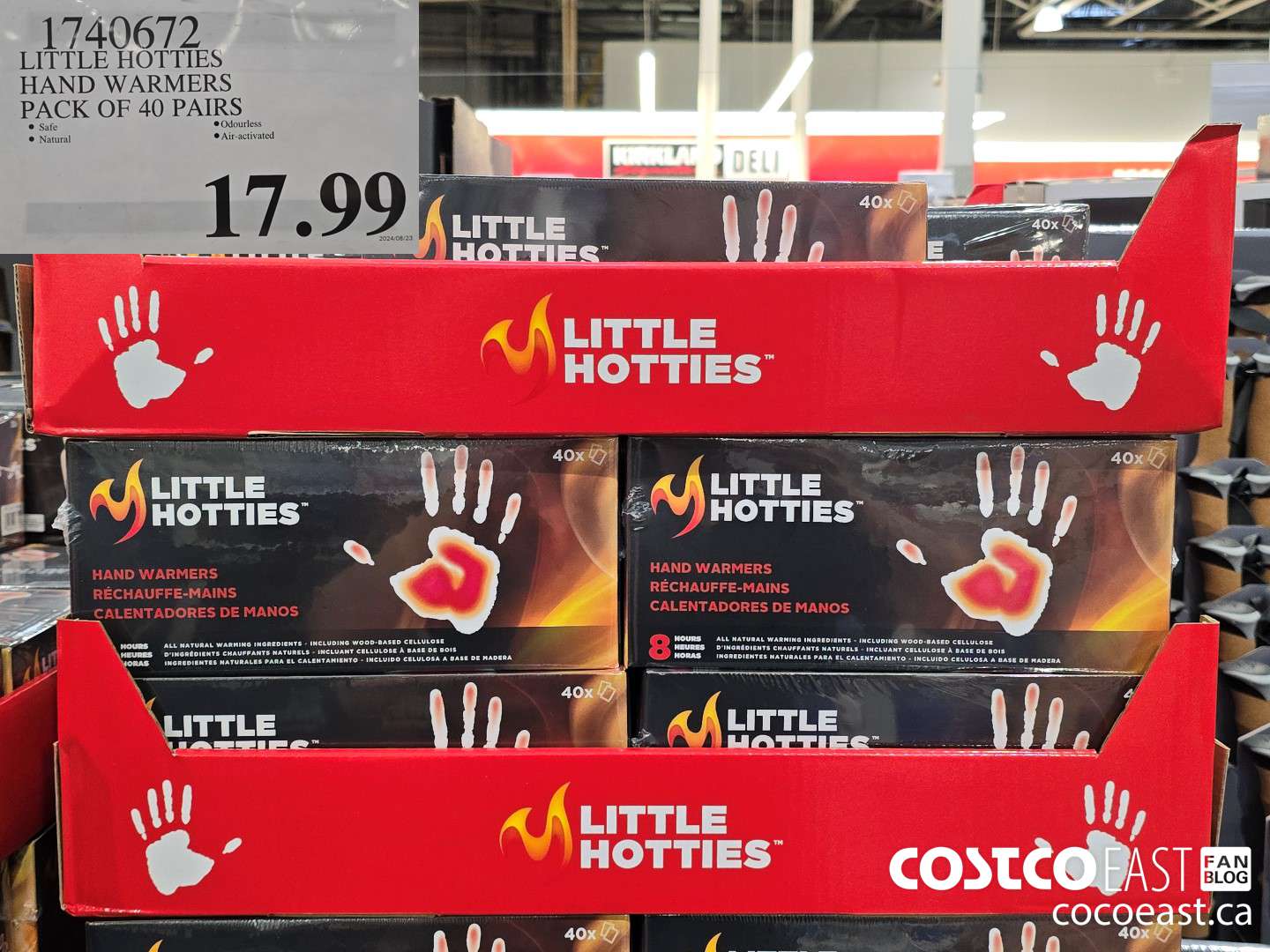 1740672 LITTLE HOTTIES HAND WARMERS PACK OF 40 PAIRS $17.99