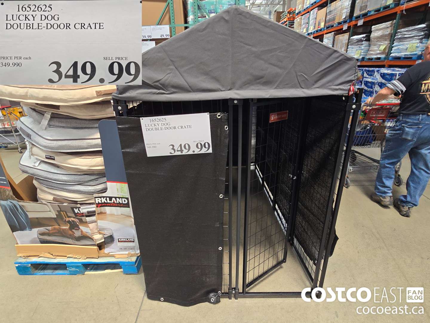1652625 LUCKY DOG DOUBLE-DOOR CRATE $349.99