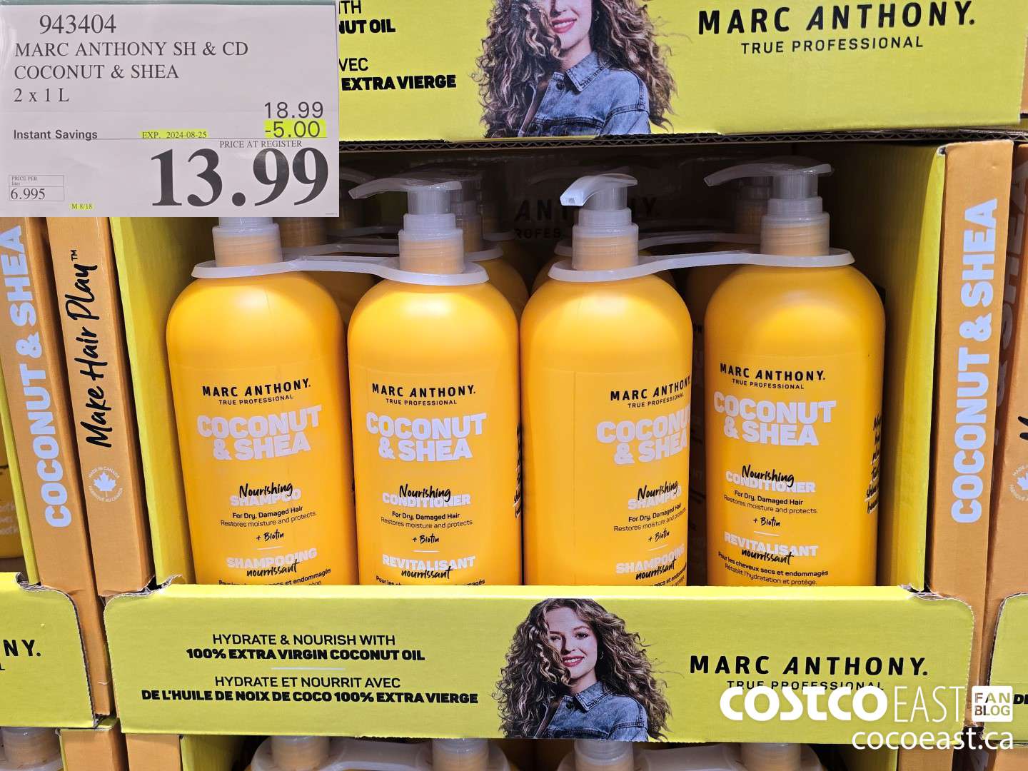 943404 MARC ANTHONY SH & CD COCONUT & SHEA 2 X 1L ($5.00 INSTANT SAVINGS EXPIRES ON 2024-08-25) $13.99