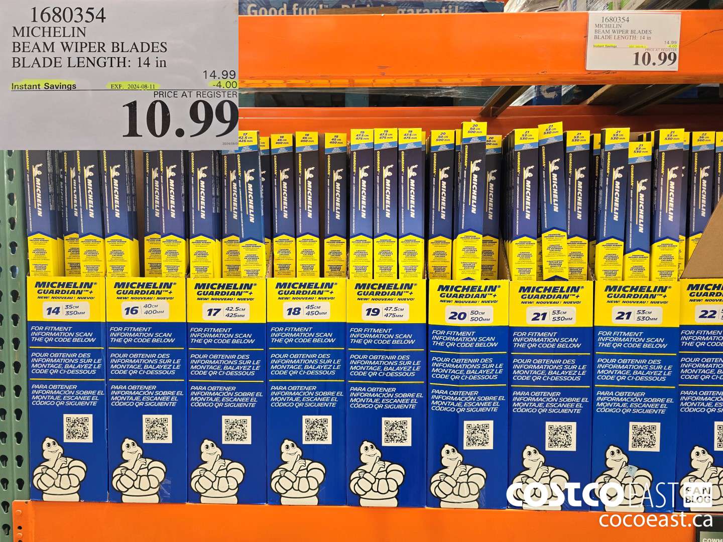 1680354 MICHELIN GUARDIAN + BEAM WIPER BLADES 14