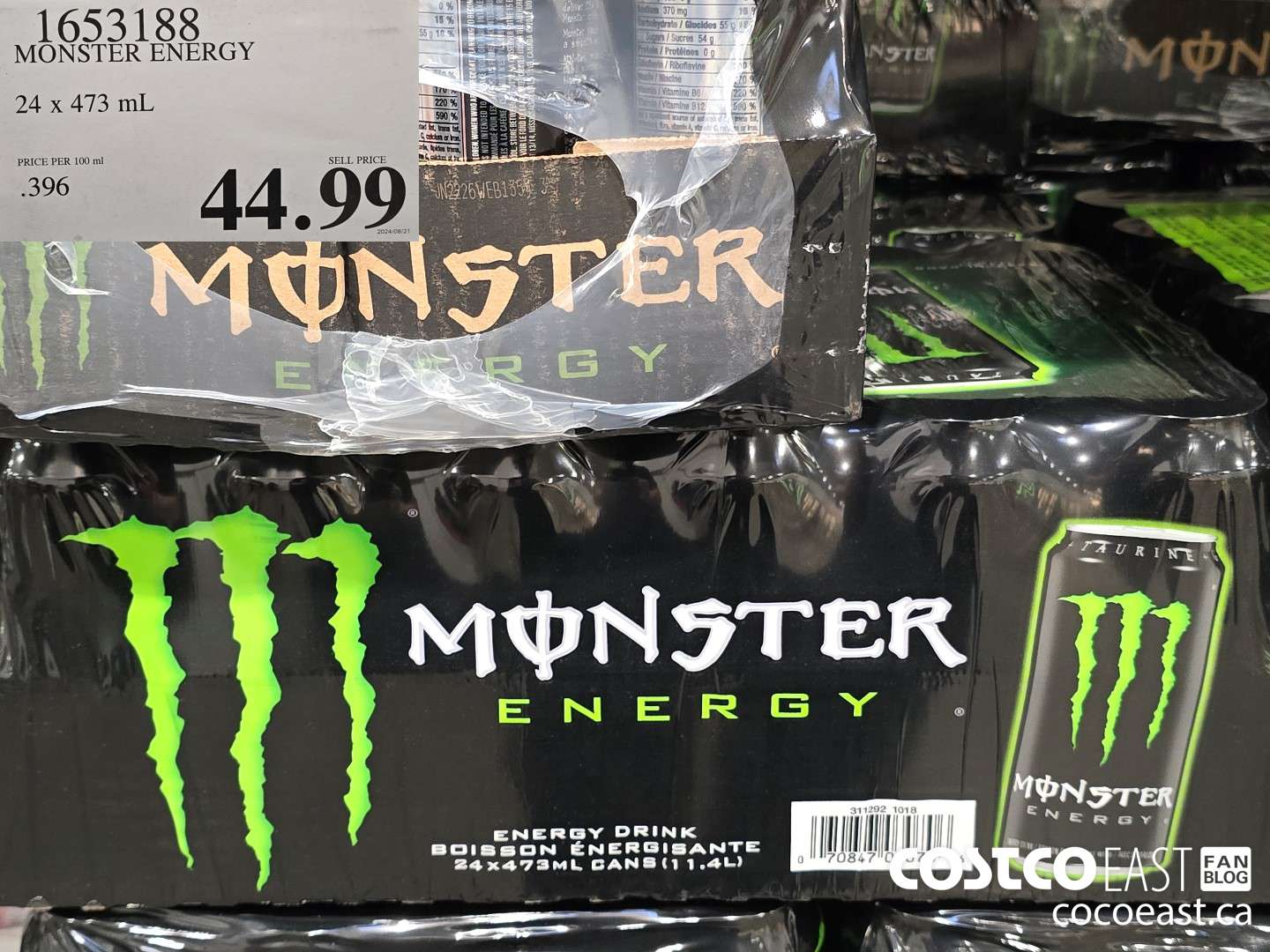 1653188 MONSTER ENERGY 24 x 473 mL $44.99