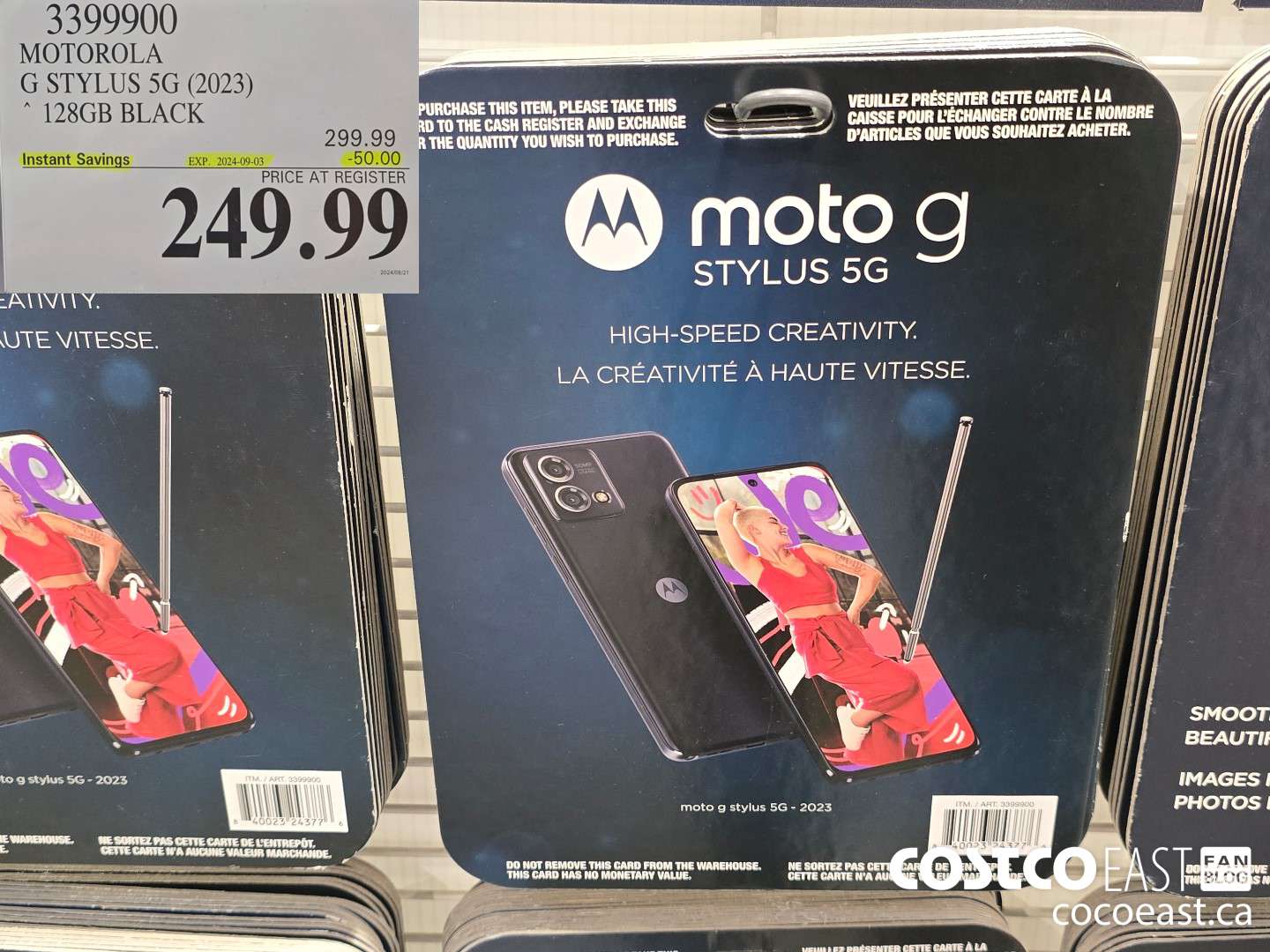 3399900 MOTOROLA G STYLUS 5G (2023) ~ 128GB BLACK ($50.00 INSTANT SAVINGS EXPIRES ON 2024-09-03) $249.99