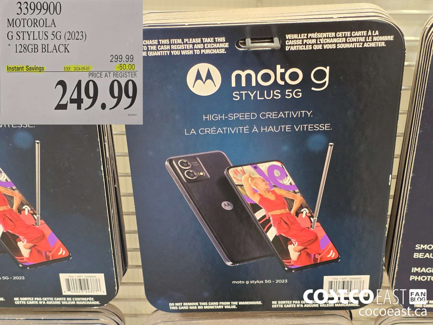 3399900 MOTOROLA G STYLUS 5G (2023) ~ 128GB BLACK ($50.00 INSTANT SAVINGS EXPIRES ON 2024-09-03) $249.99