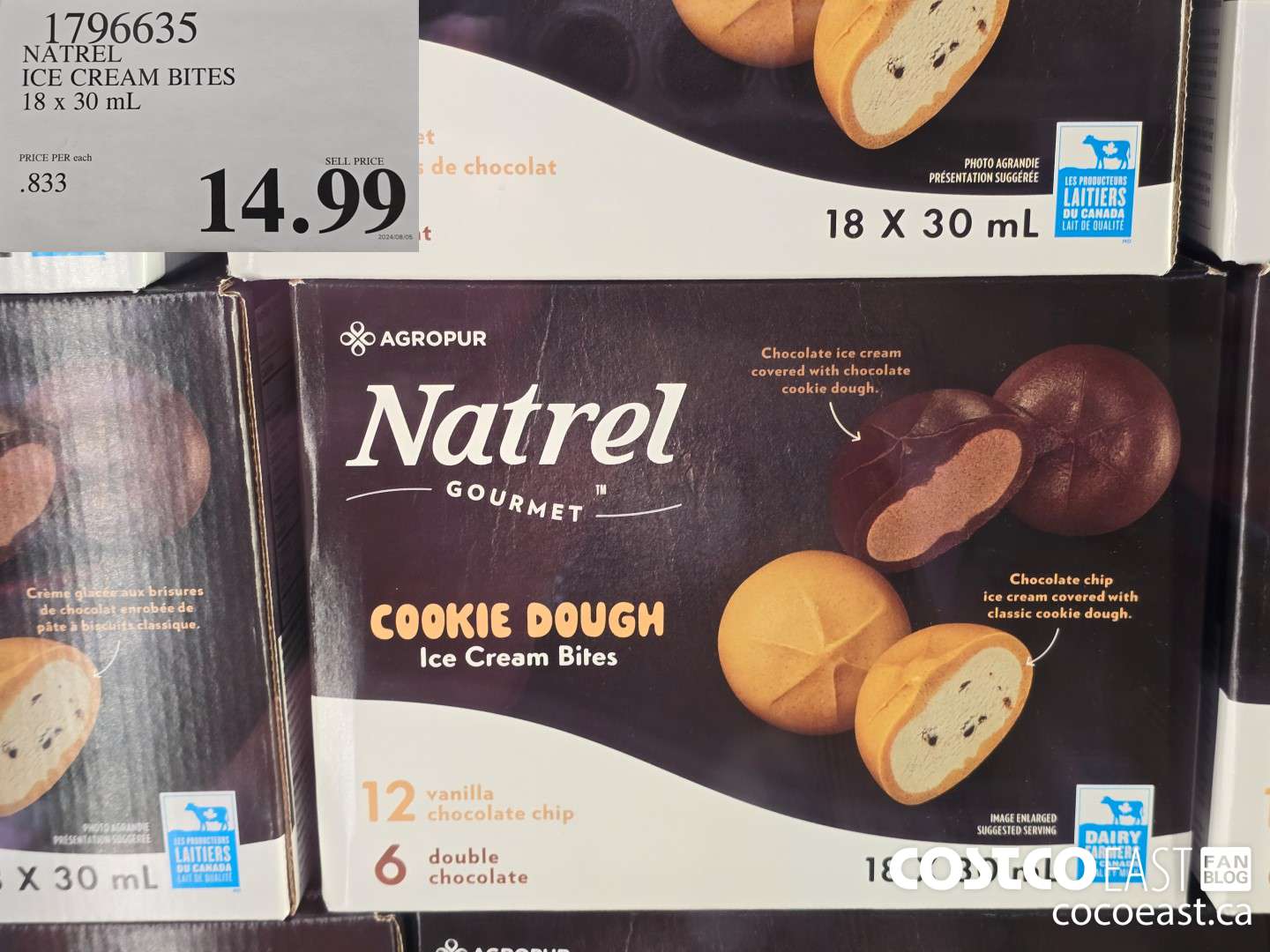 1796635 NATREL ICE CREAM BITES 18 x 30 mL $14.99