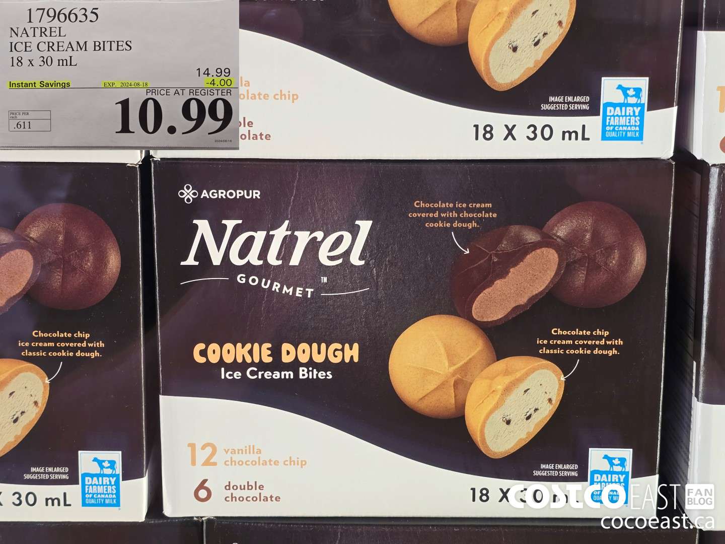 1796635 NATREL ICE CREAM BITES 18 x 30 mL ($4.00 INSTANT SAVINGS EXPIRES ON 2024-08-18) $10.99