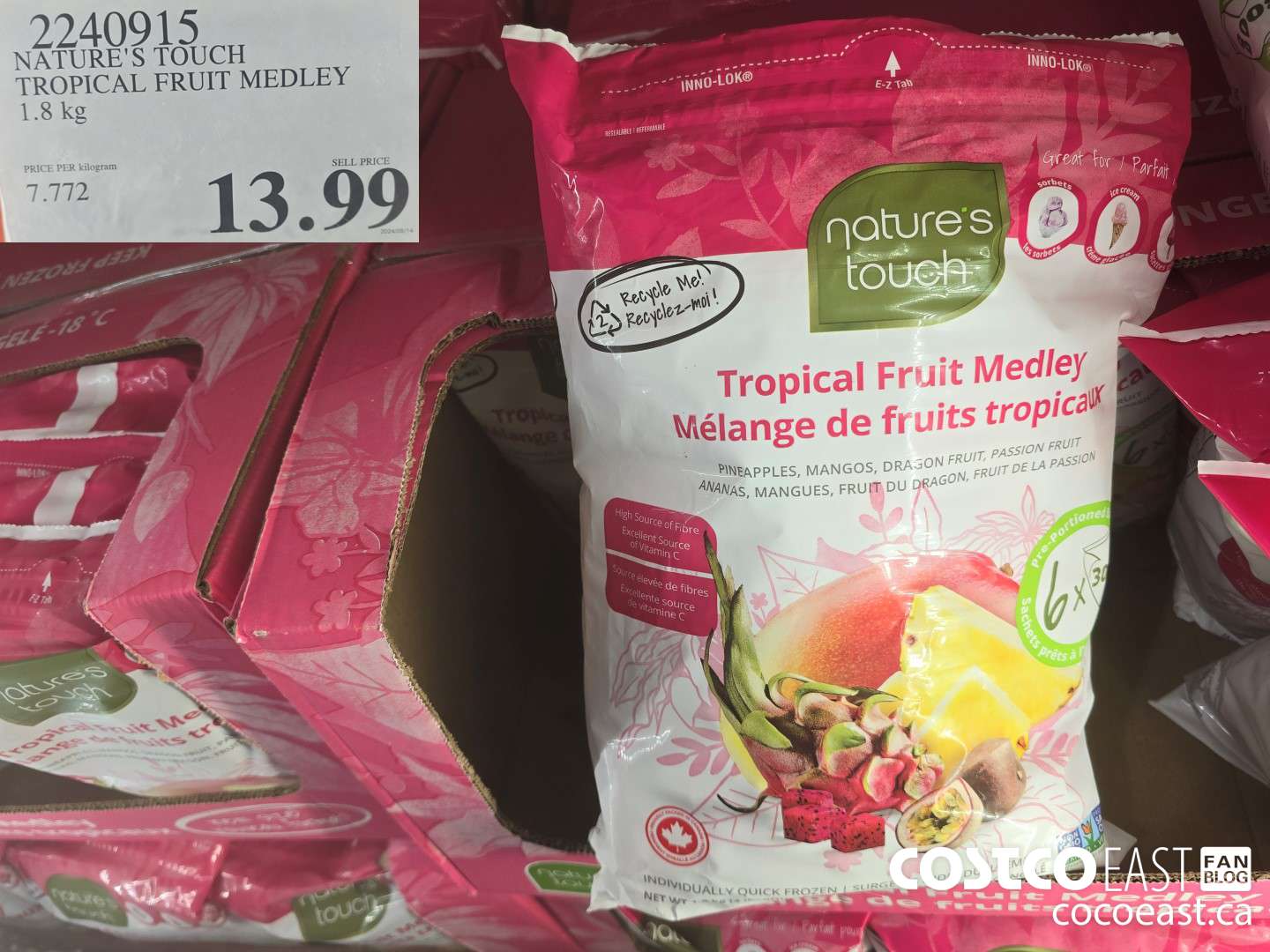 2240915 NATURE'S TOUCH TROPICAL FRUIT MEDLEY 1.8 kg $13.99