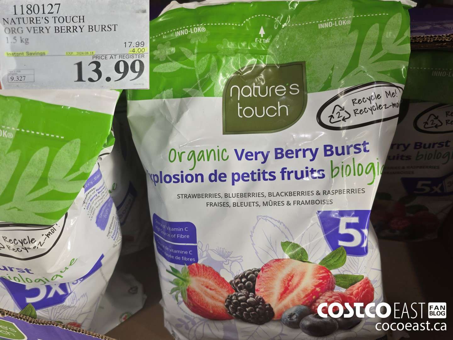 1180127 NATURE'S TOUCH VERY BERRY BURST 1.5 KG ($4.00 INSTANT SAVINGS EXPIRES ON 2024-08-18) $17.99