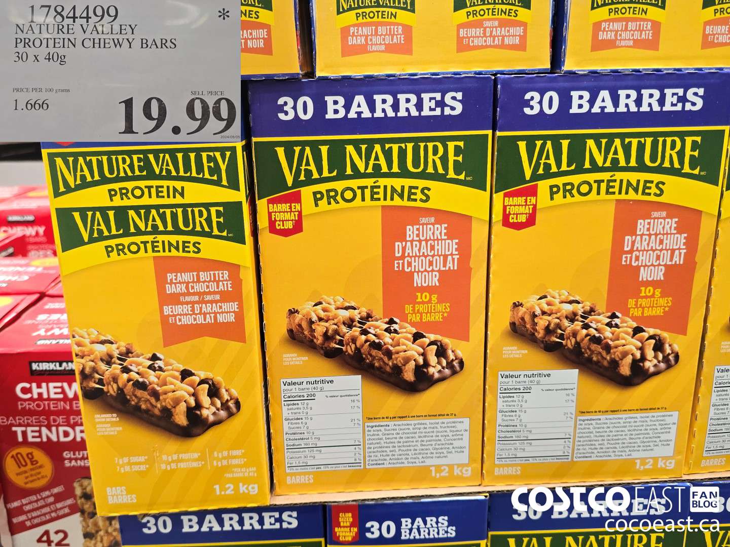 1784499 NATURE VALLEY PROTEIN CHEWY BARS 30 x 40G $19.99