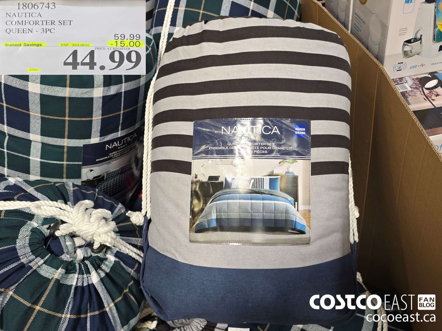 1806743 NAUTICA COMFORTER SET QUEEN - 3PC ($15.00 INSTANT SAVINGS EXPIRES ON 2024-09-01) $44.99