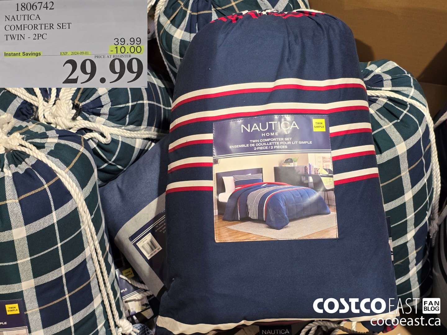 1806742 NAUTICA COMFORTER SET TWIN - 2PC ($10.00 INSTANT SAVINGS EXPIRES ON 2024-09-01) $29.99