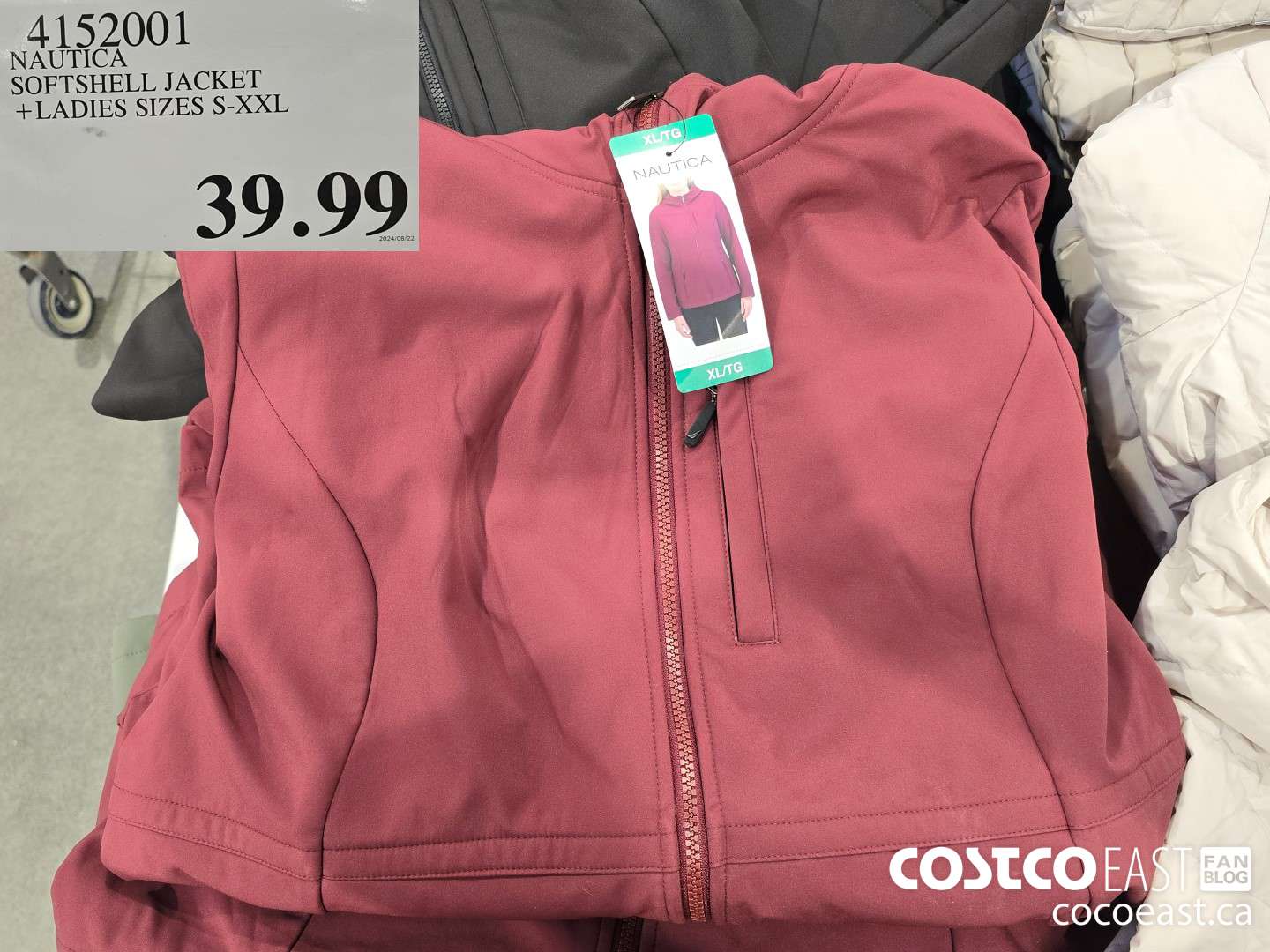 4152001 NAUTICA SOFTSHELL JACKET +LADIES SIZES S-XXL $39.99
