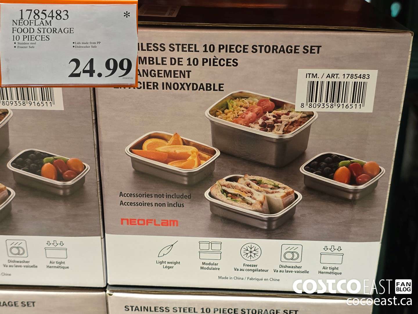 1785483 NEOFLAM FOOD STORAGE 10 PIECES $24.99