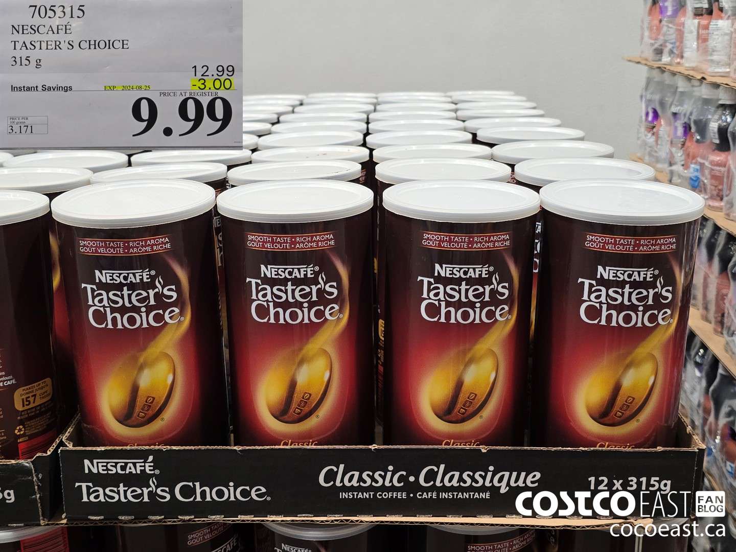 705315 NESCAFE TASTER'S CHOICE 315 g ($3.00 INSTANT SAVINGS EXPIRES ON 2024-08-25) $9.99