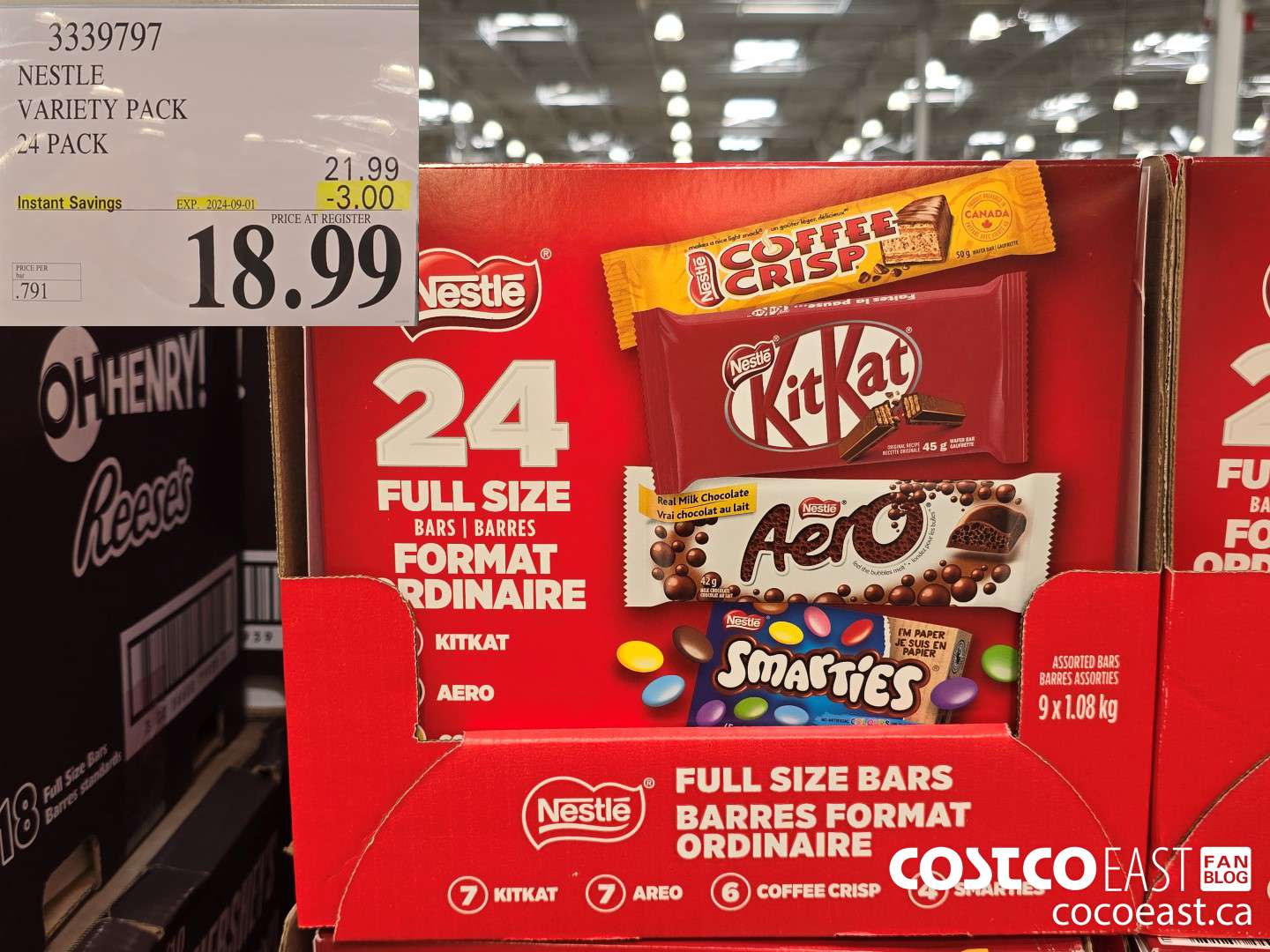 3339797 NESTLE VARIETY PACK 24 PACK ($3.00 INSTANT SAVINGS EXPIRES ON 2024-09-01) $18.99