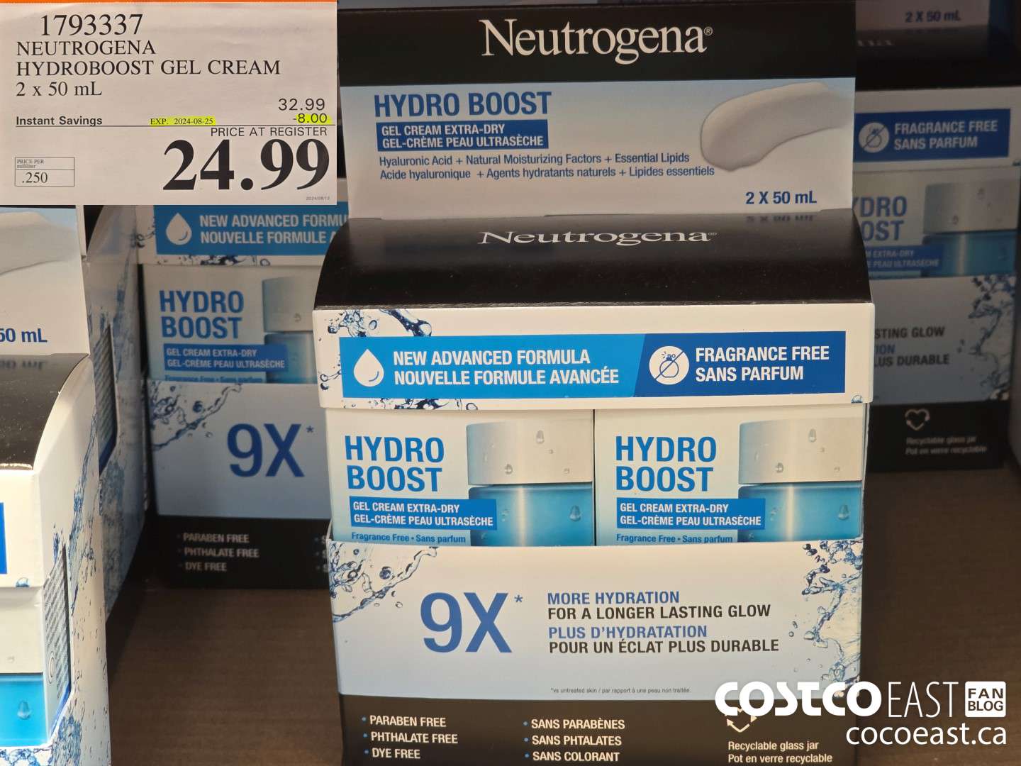 1793337 NEUTROGENA HYDROBOOST GEL CREAM 2 X 50 ML ($8.00 INSTANT SAVINGS EXPIRES ON 2024-08-25) $24.99